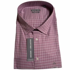 Geoffrey Beene Wrinkle Free Dress Shirt - Berry